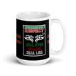 Load image into Gallery viewer, Real Eyes, Realize, Real Lies - "RESPECTIBILI-TEES" ISSUE #8 - Limited Edition Ceramic Coffee Mug - RED/BLACK/GREEN