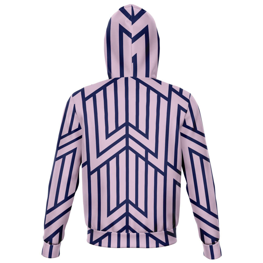 SBI QUEEN Fashion Zip Hoodie - Lavender/Navy