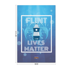 Flint Lives Matter - “COMPLEXI-TEES” - 16X24 WOOD FRAME CANVAS