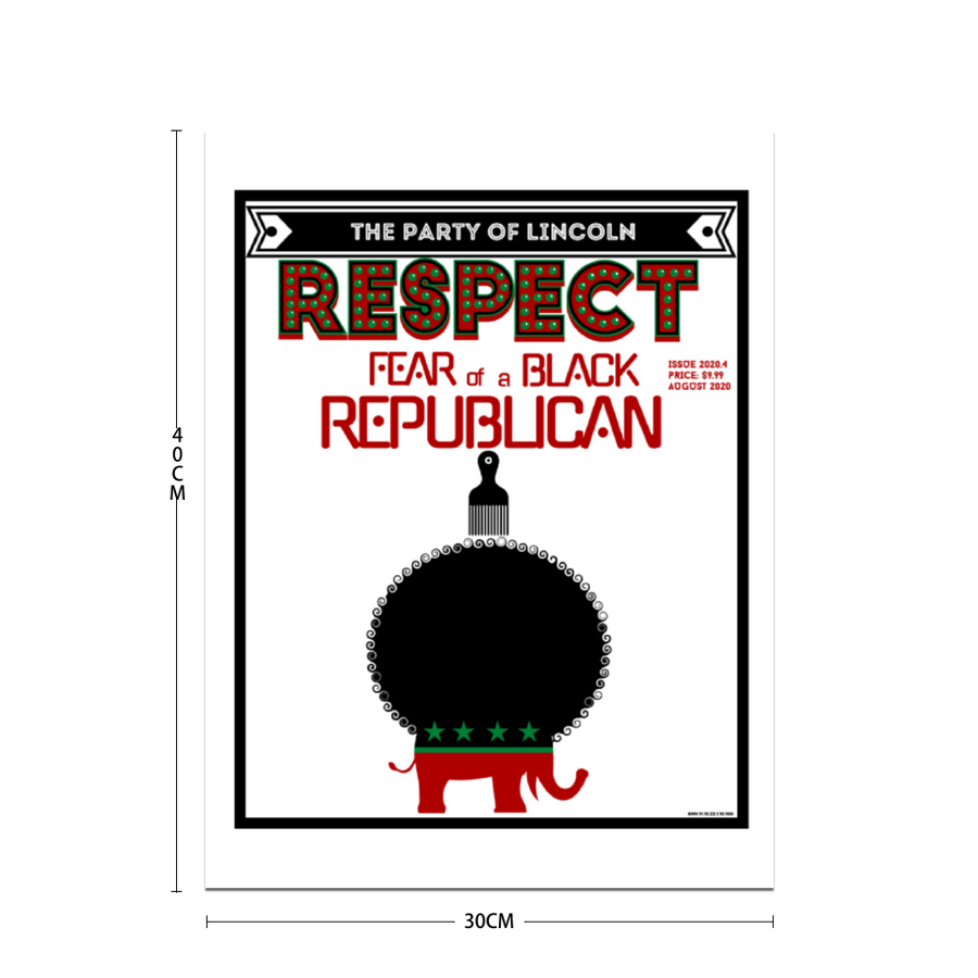 Fear of a Black Republican – “RESPECTIBILI-TEES” Comic Cover, Issue #4 - Photo Paper Poster 12" x 16"