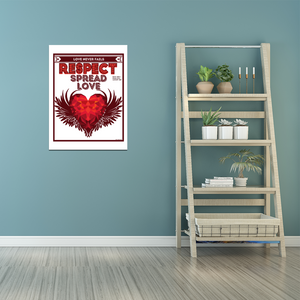 Spread Love – “RESPECTIBILI-TEES” Comic Cover, Issue #9 - Photo Paper Poster 12" x 16"