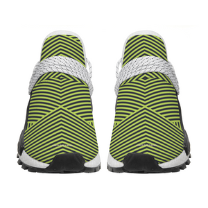 “TRIBE VIBE” Lime Blue Unisex Sneakers