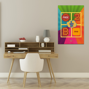 Free To Be Me - “COMPLEXI-TEES” - 16X24 WOOD FRAME CANVAS