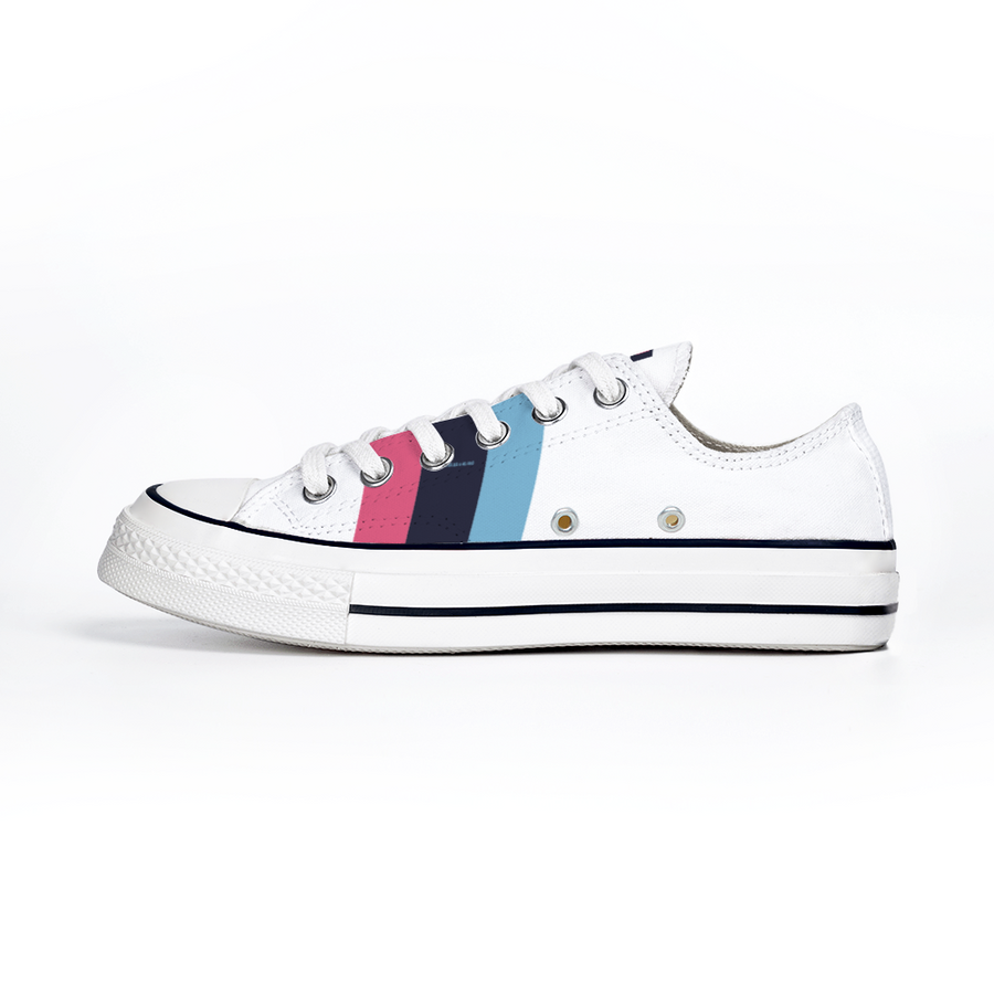 SBI QUEEN Low Top Converse - Navy/Pink