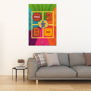 Free To Be Me - “COMPLEXI-TEES” - 16X24 WOOD FRAME CANVAS