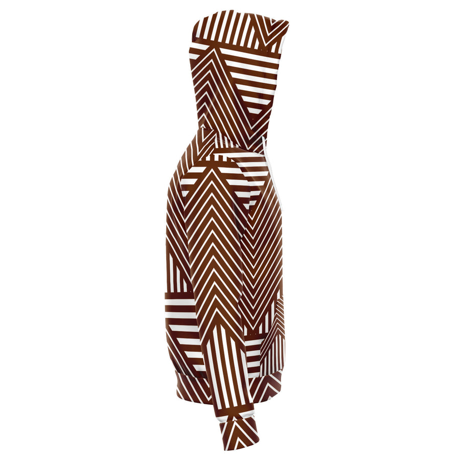 “TRIBE VIBE” Chocolate Unisex Zip Hoodie
