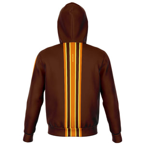 African History Is World History - All Year Round - "RESPECTIBILI-TEES" ISSUE #12 - Unisex Fashion Zip Hoodie - Chocolate