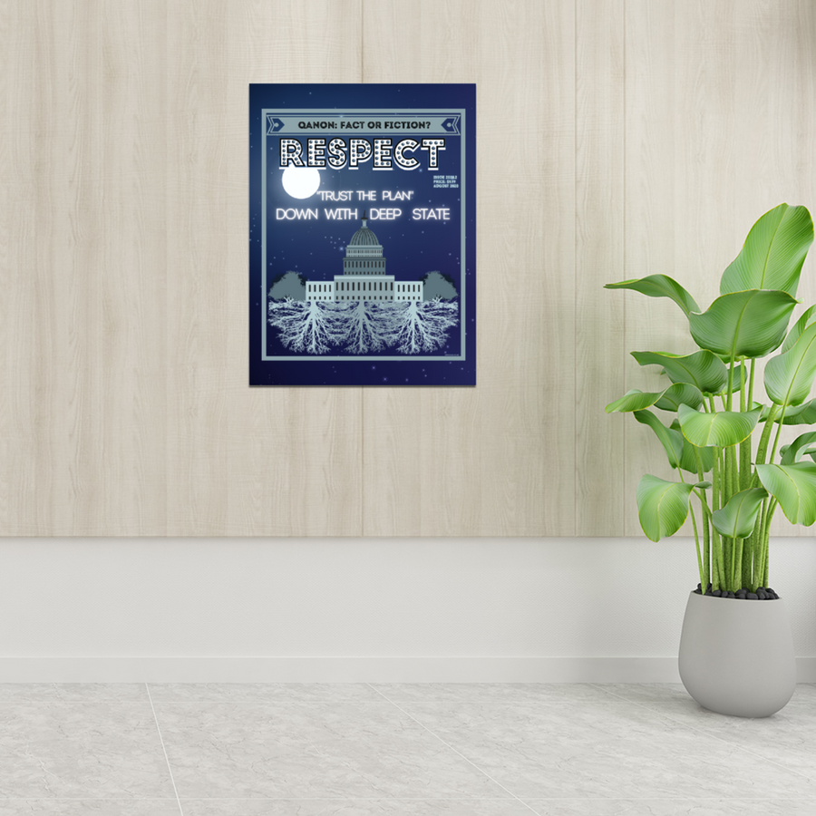 Down with Deep State – “RESPECTIBILI-TEES” Comic Cover, Issue #2 - Photo Paper Poster 12" x 16"