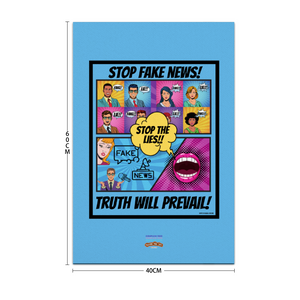 Fake News  - “COMPLEXI-TEES” - 16X24 WOOD FRAME CANVAS