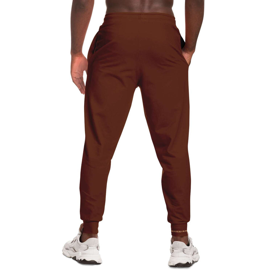 "TRIBE VIBE" Retro Brown Unisex Fashion Joggers