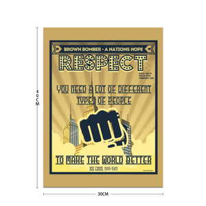 Joe Louis – “RESPECTIBILI-TEES” Comic Cover, Issue #14 - Photo Paper Poster 12" x 16"