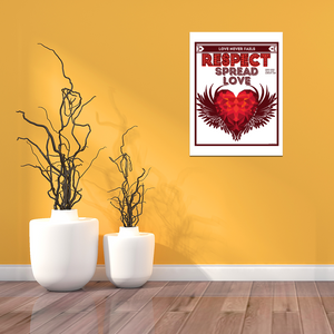 Spread Love – “RESPECTIBILI-TEES” Comic Cover, Issue #9 - Photo Paper Poster 12" x 16"