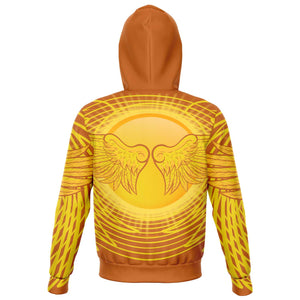 Archangel Uriel, Solar Plexus Chakra - "SPIRITUALI-TEES" Unisex Fashion Zip Hoodie