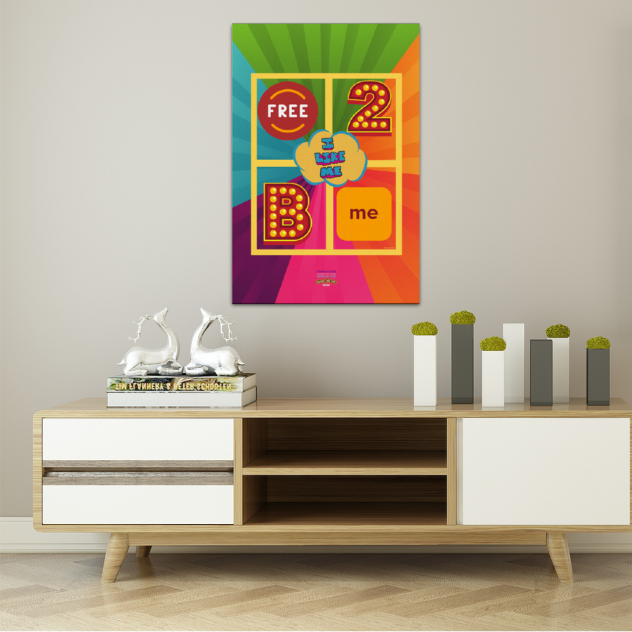 Free To Be Me - “COMPLEXI-TEES” - 16X24 WOOD FRAME CANVAS