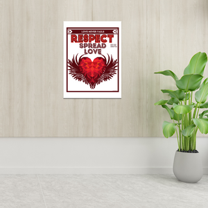 Spread Love – “RESPECTIBILI-TEES” Comic Cover, Issue #9 - Photo Paper Poster 12" x 16"