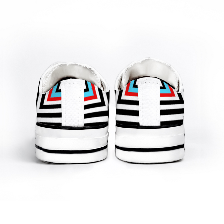 SBI QUEEN Converse Shoes Low Top Canvas Shoes - City Blocks