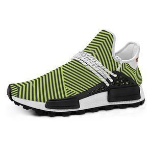 “TRIBE VIBE” Lime Blue Unisex Sneakers