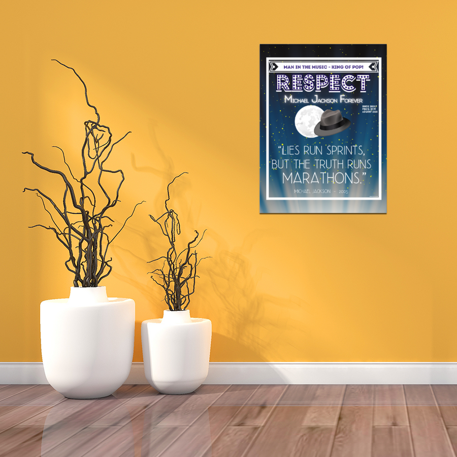 Michael Jackson Forever – “RESPECTIBILI-TEES” Comic Cover, Issue #7 - Photo Paper Poster 12" x 16"