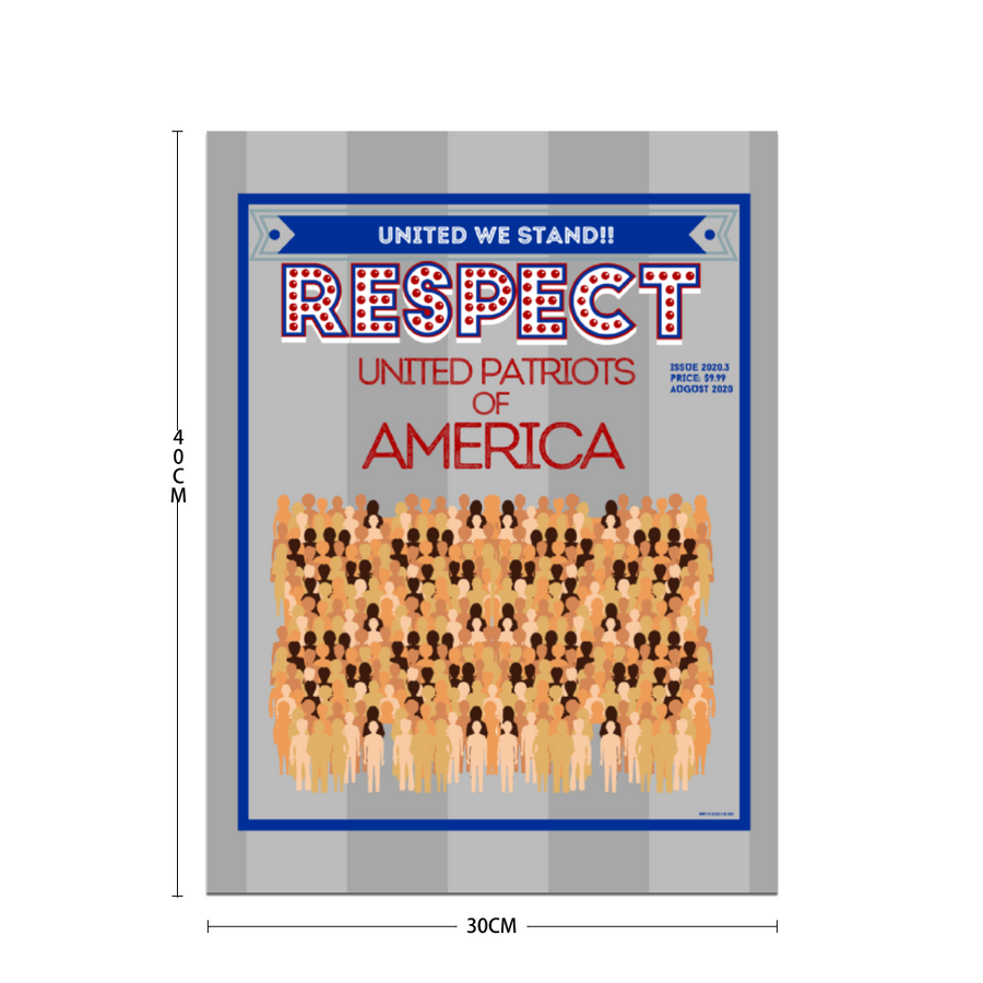 United Patriots of America – “RESPECTIBILI-TEES” Comic Cover, Issue #3 - Photo Paper Poster 12" x 16"