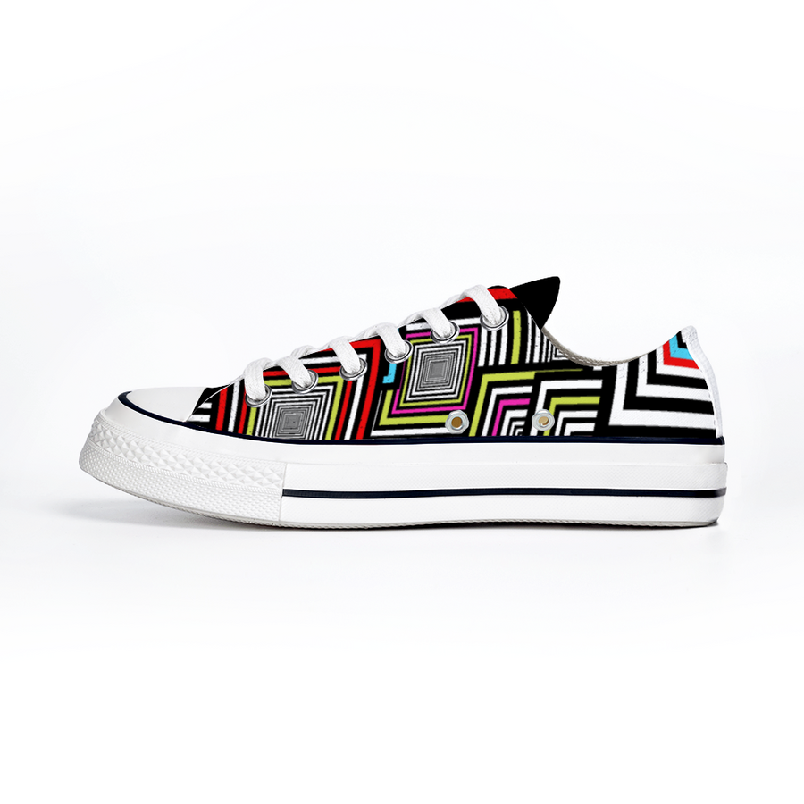 SBI QUEEN Converse Shoes Low Top Canvas Shoes - City Blocks