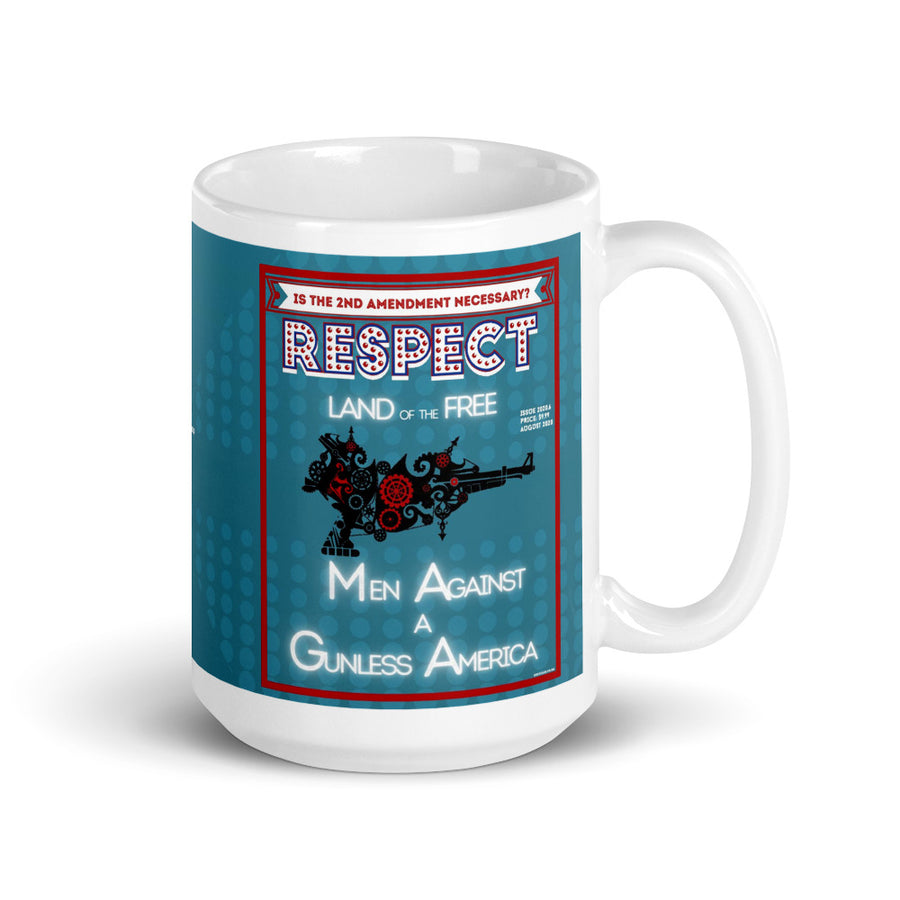 Men Against A Gunless America- "RESPECTIBILI-TEES" ISSUE #6 - Limited Edition Ceramic Coffee Mug
